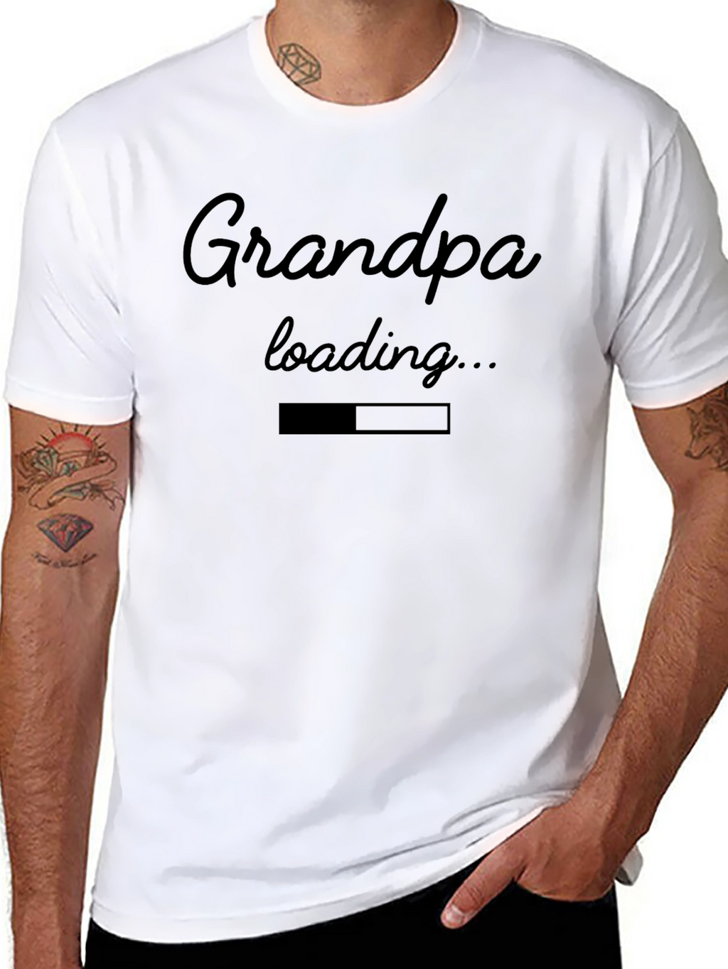 Grandpa Loading T-Shirt - Funny New Grandparent Tee