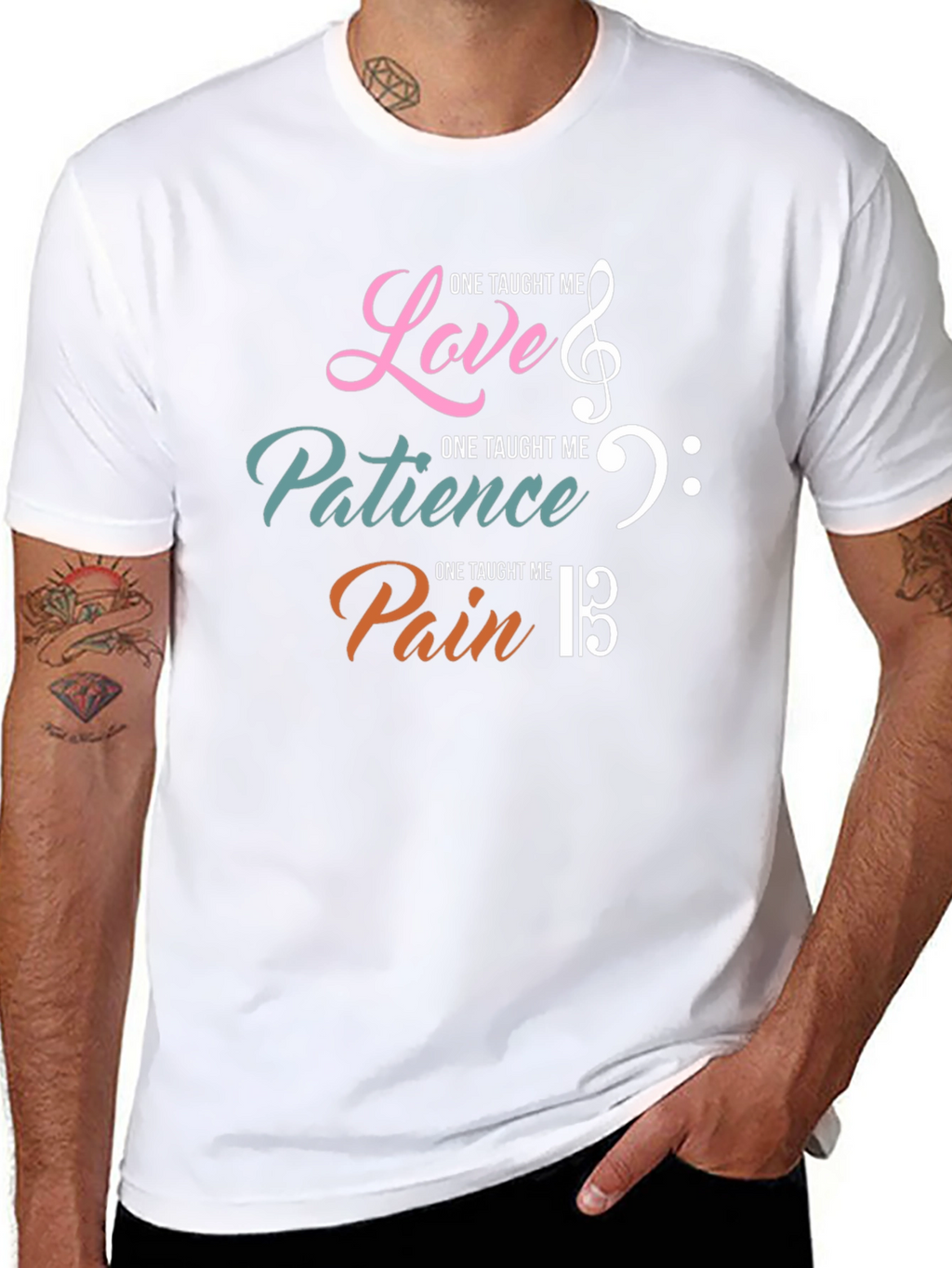 Music Lover T-Shirt: Love Patience and Pain Graphic Tee