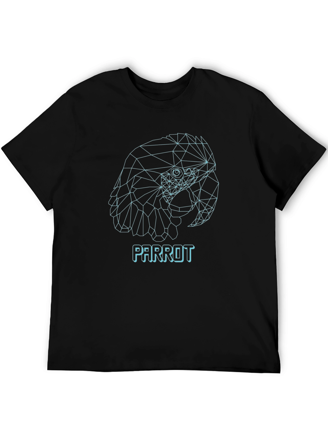 Geometric Parrot T-Shirt - Modern Minimalist Design