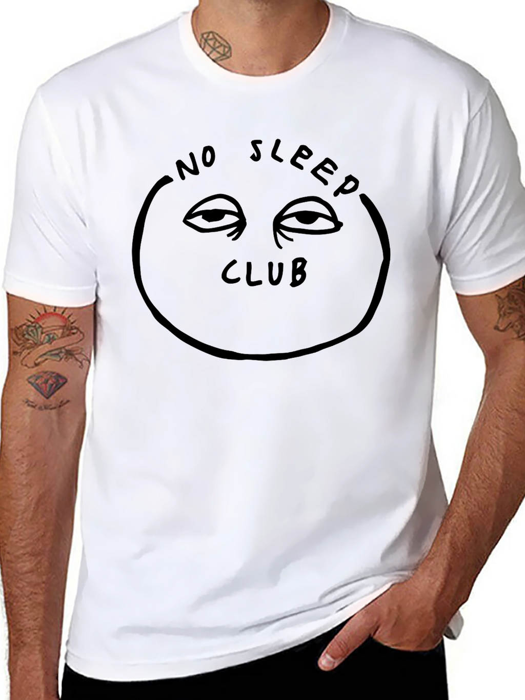 No Sleep Club Graphic Tee - Black Unisex Shirt