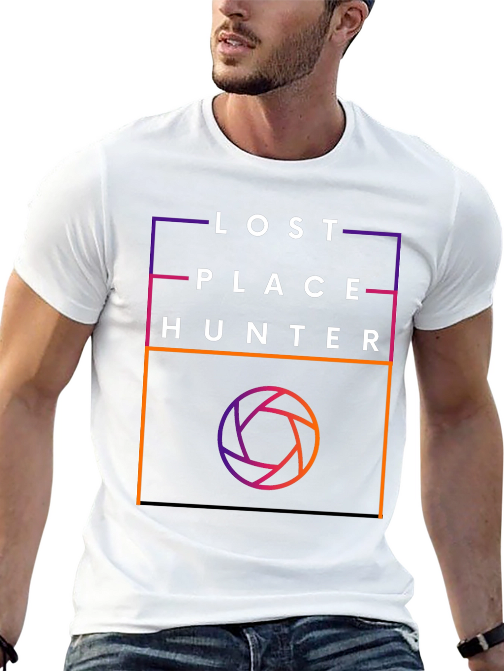 Lost Place Hunter Graphic Tee - Black