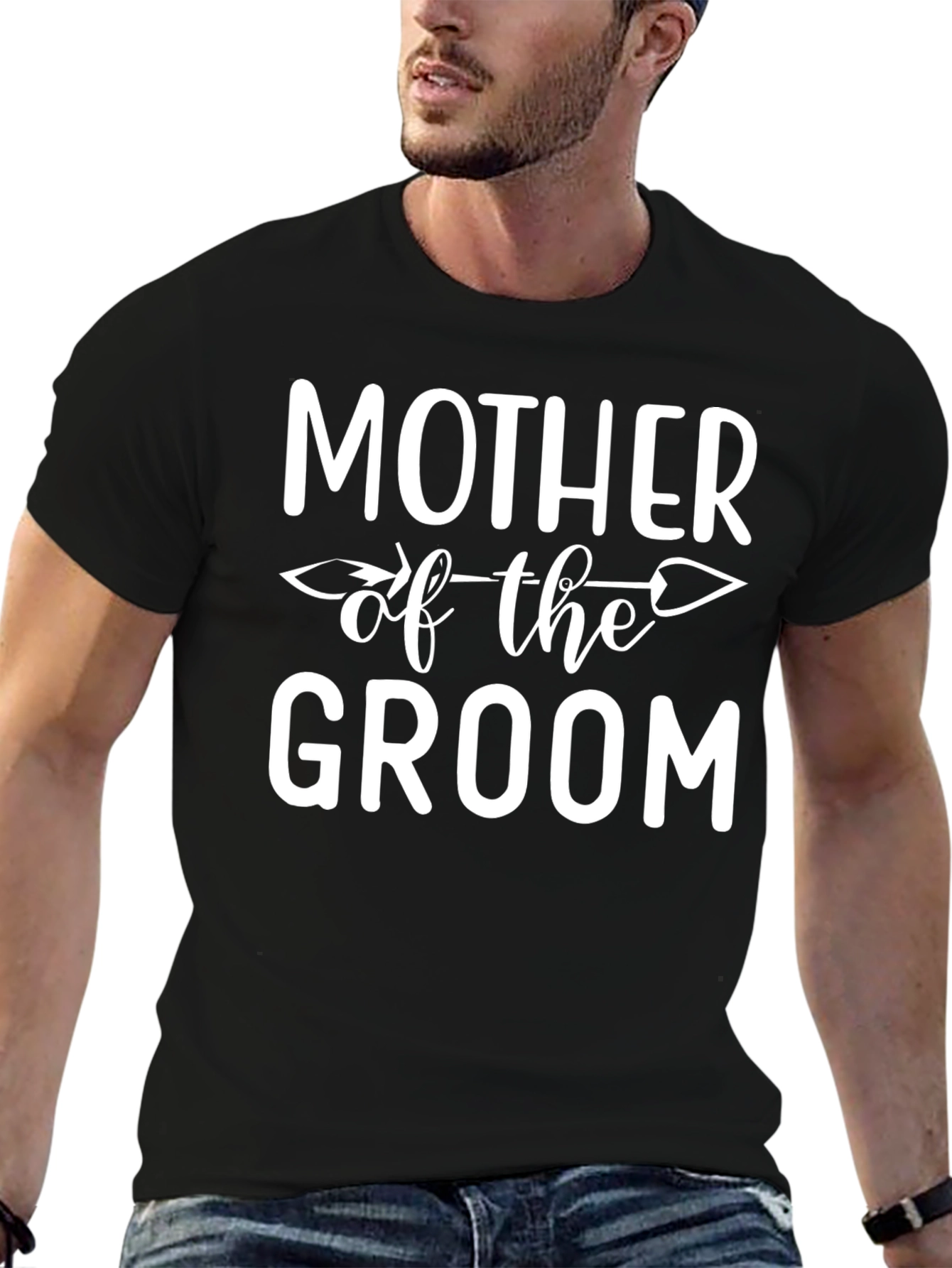 Mother of the Groom Graphic Tee - Black