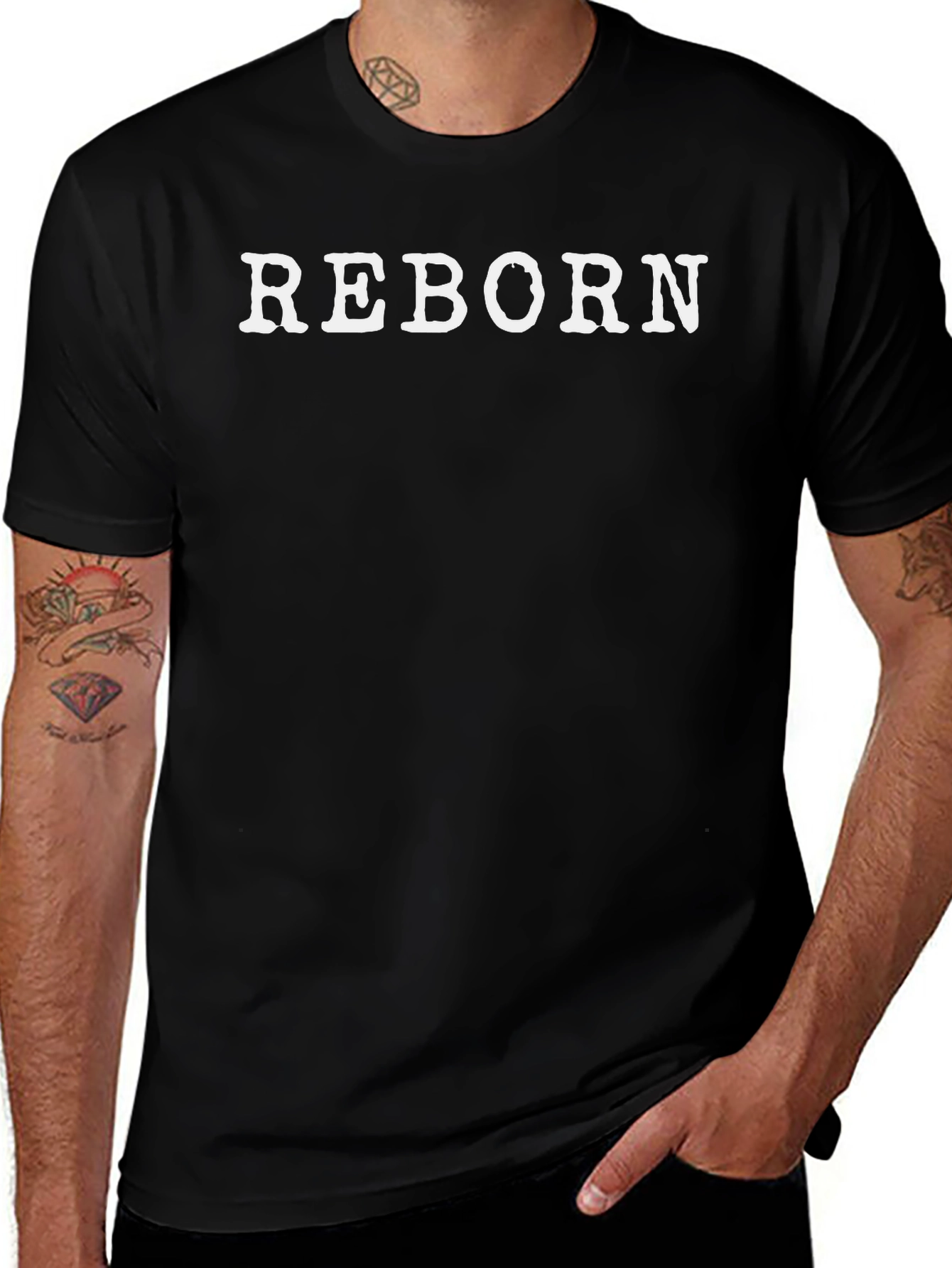 Reborn Graphic Tee - Classic Black T-Shirt