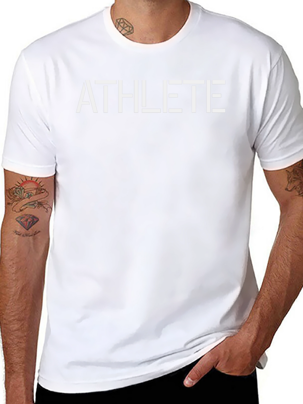 Athlete Graphic Tee - Stylish Fitness Shirt