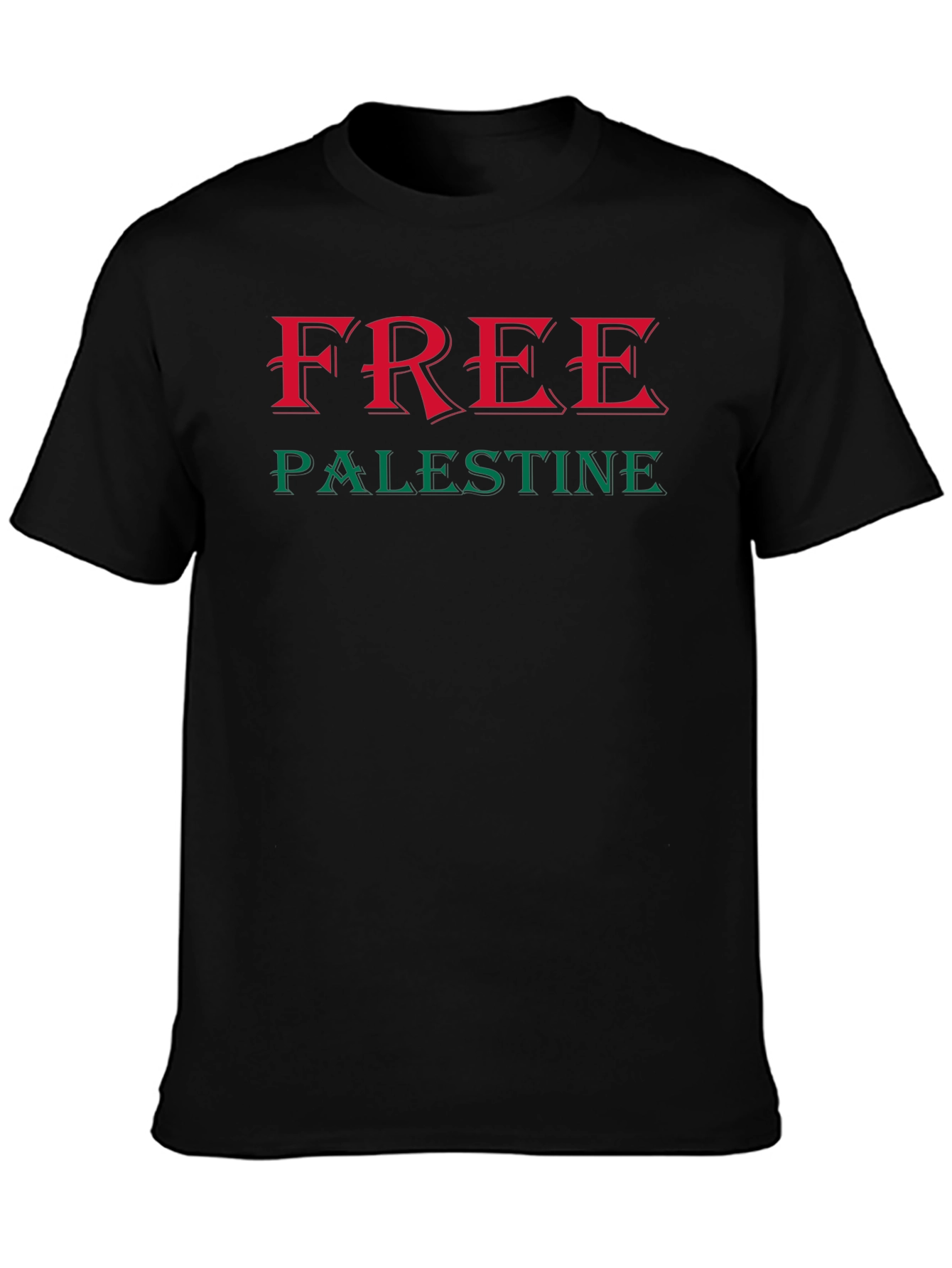 Free Palestine Graphic Tee - Black