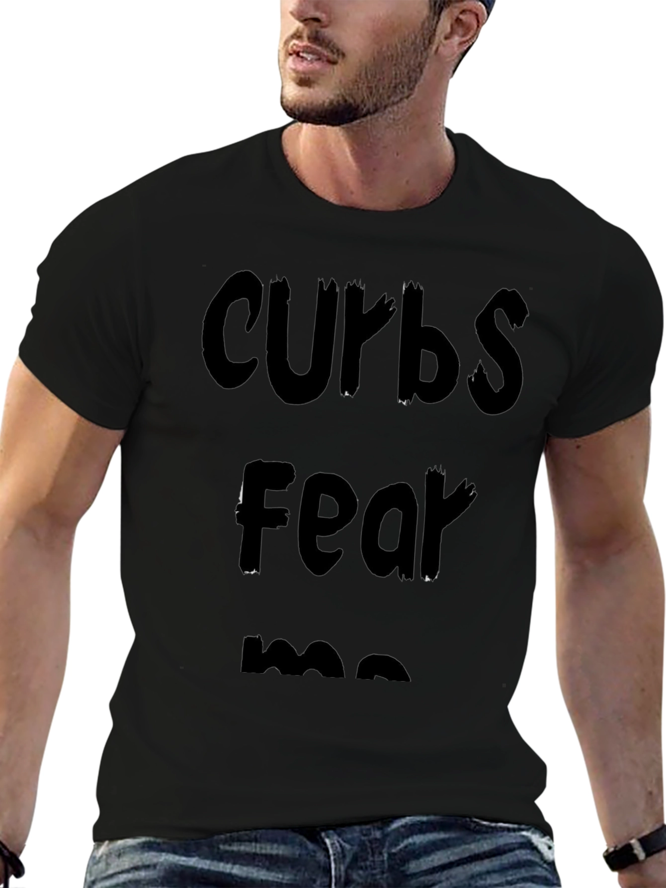 Curbs Fear Me Black Graphic Tee
