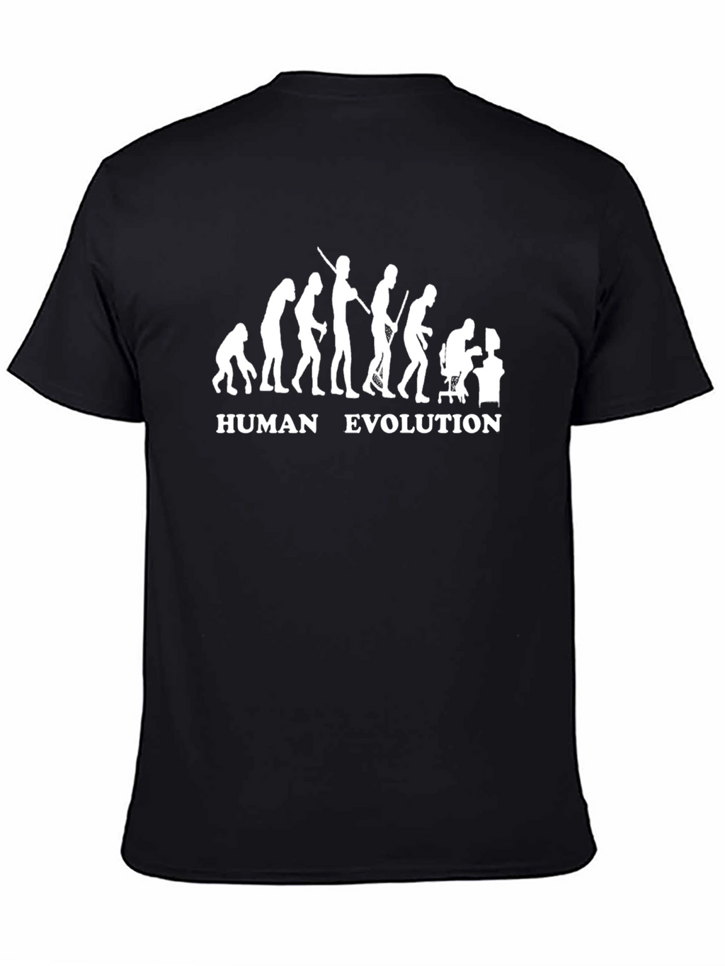 Human Evolution Graphic T-Shirt - Funny Computer Nerd Tee