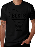 Basketball Fan Graphic T-Shirt - Black