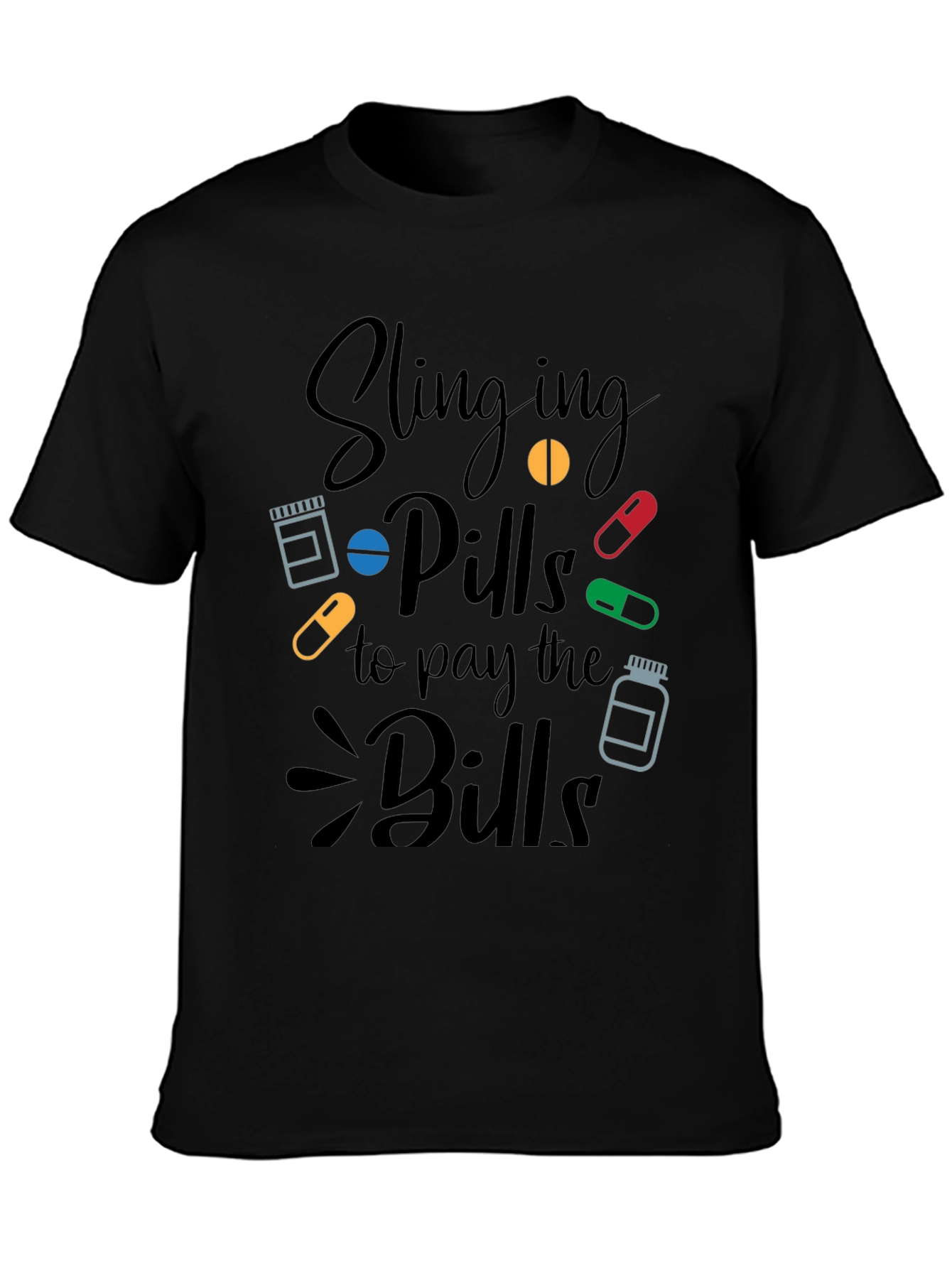 Slinging Pills Funny Pharmacy T-Shirt