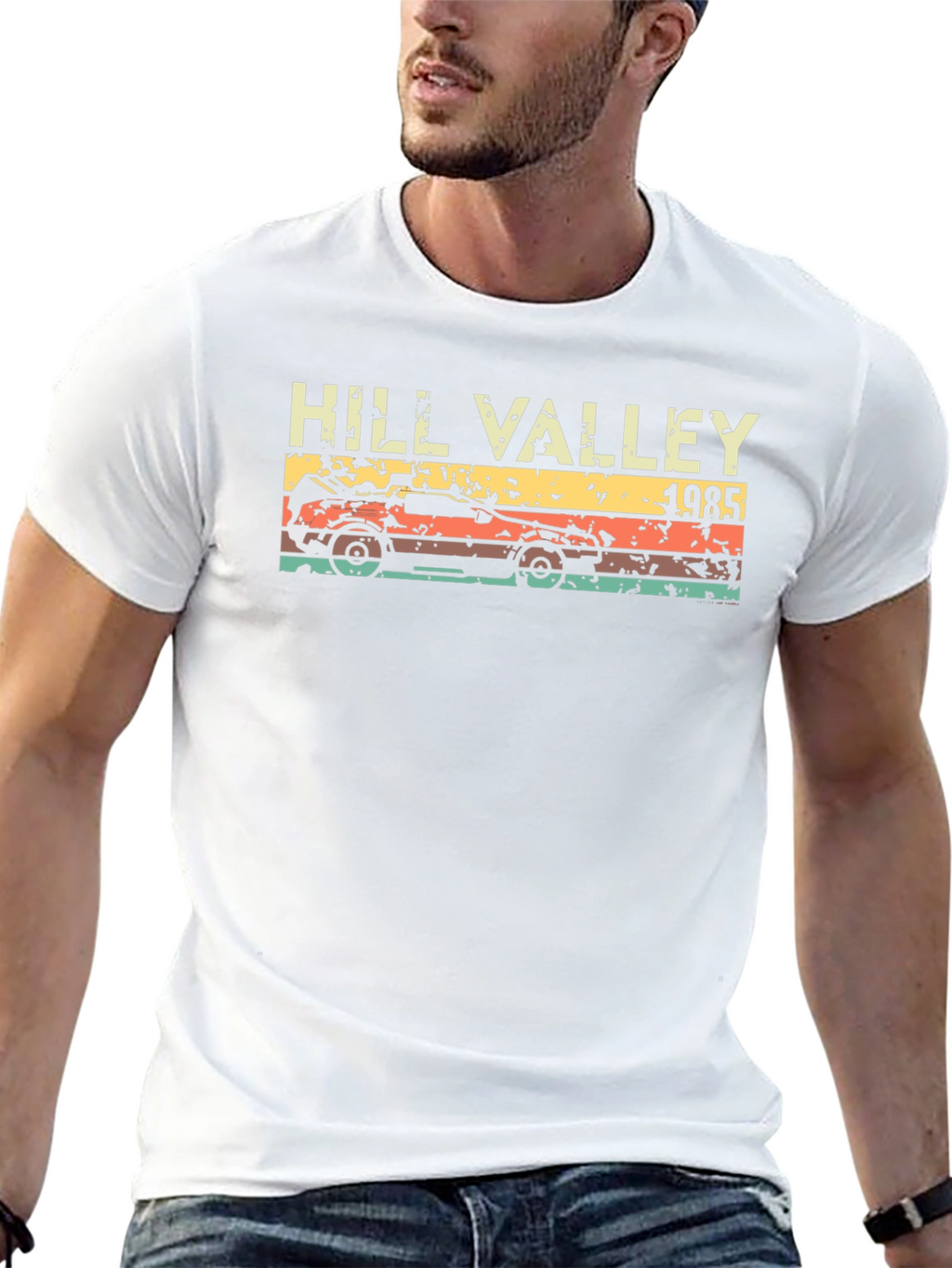 Hill Valley 1985 Retro Graphic Tee