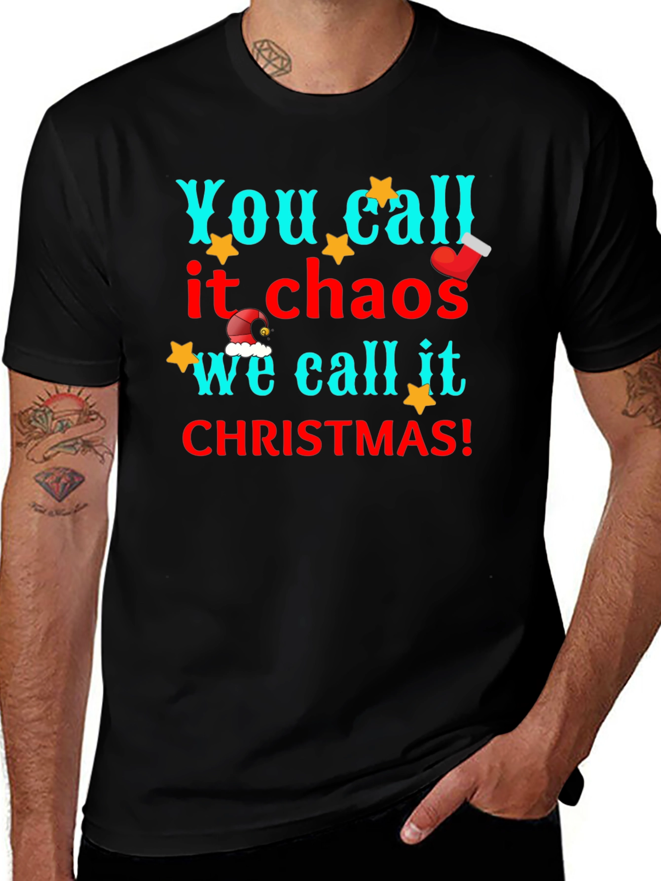 You Call it Chaos Christmas Graphic Tee