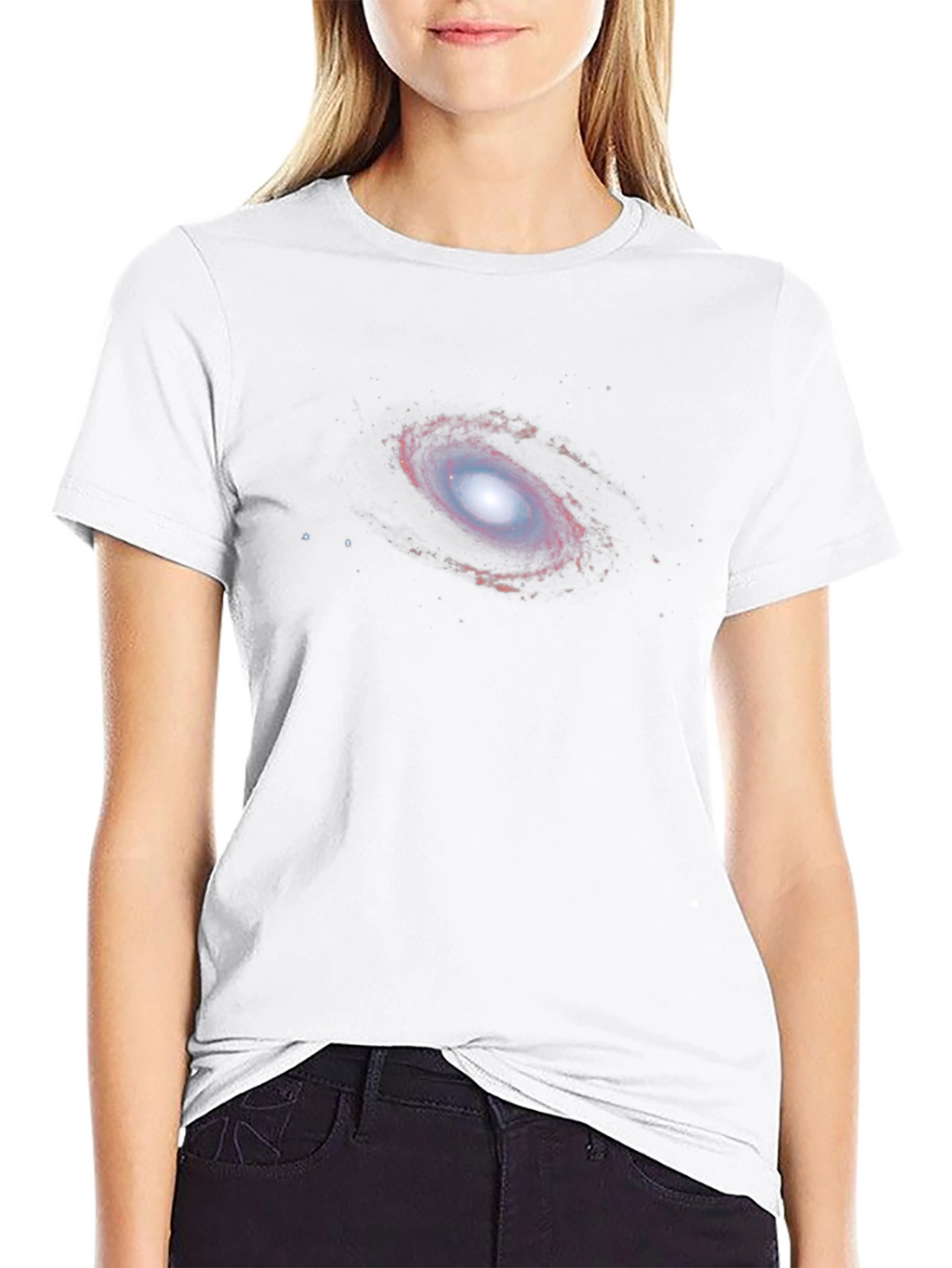 Galaxy Print Black T-Shirt