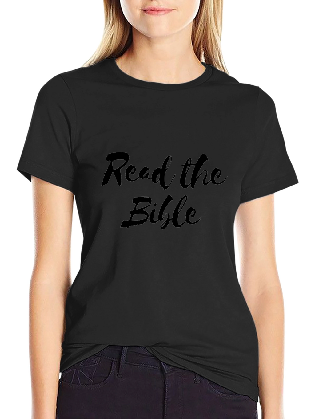 Read the Bible Black Tee