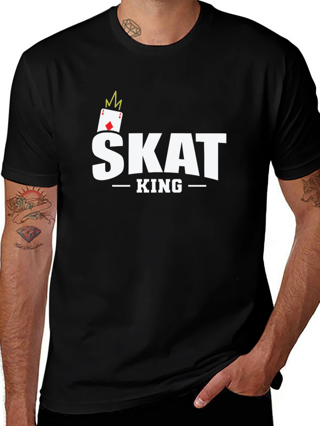 Skat King T-Shirt - Card Game Tee