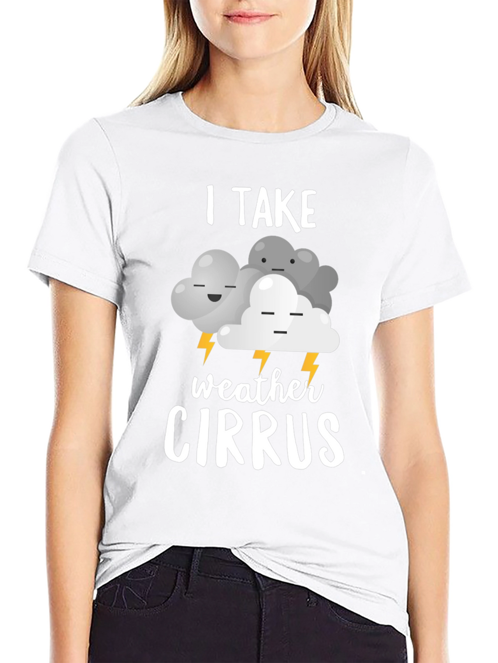 Funny Weather Cirrus Graphic T-Shirt