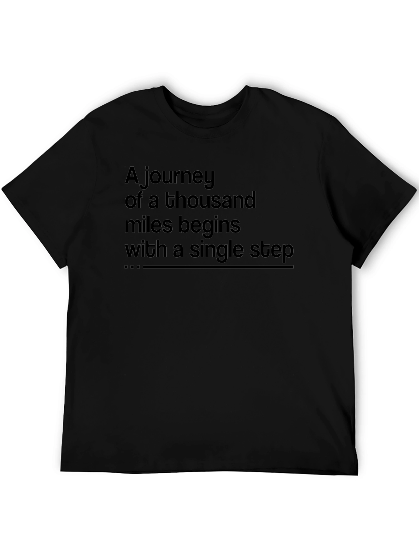 Motivational Journey T-Shirt: Single Step Starts It All