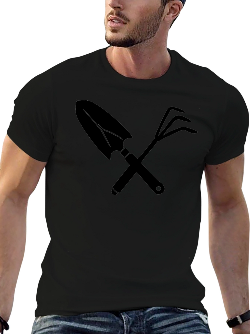 Gardeners Tool T-Shirt - Black Graphic Tee