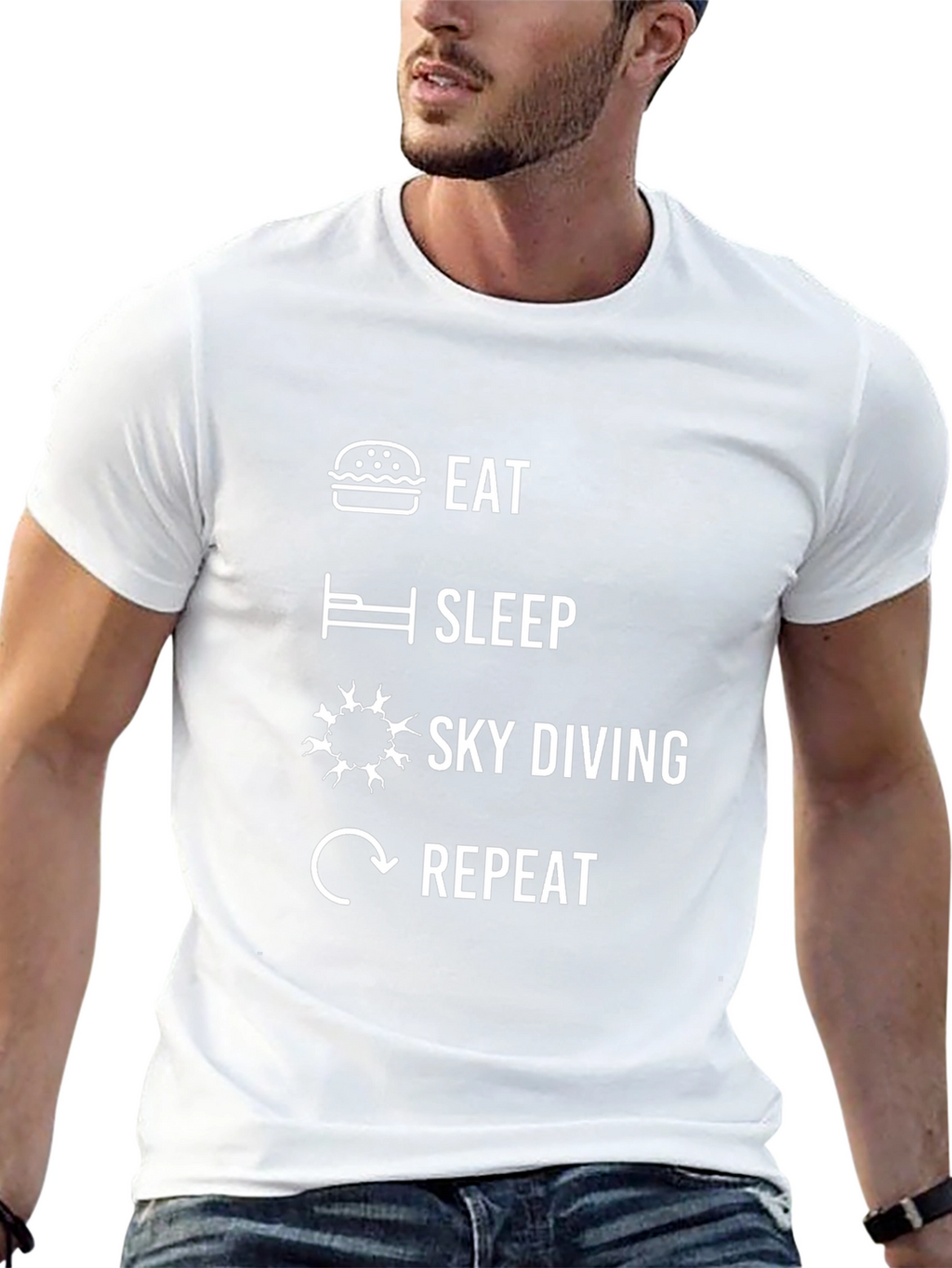 Eat Sleep Skydiving Repeat T-Shirt
