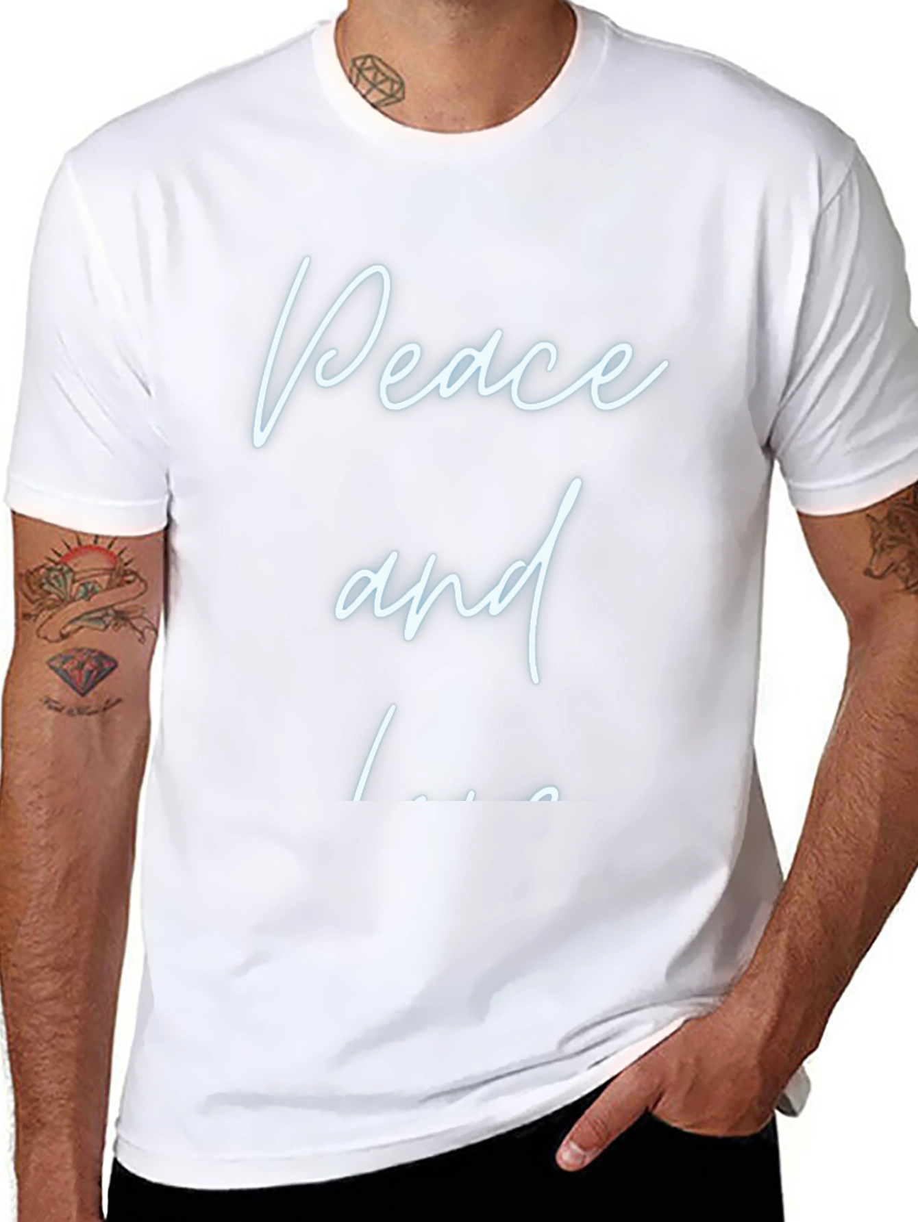 Peace and Love T-Shirt - Casual Comfort