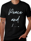 Peace and Love T-Shirt - Casual Comfort