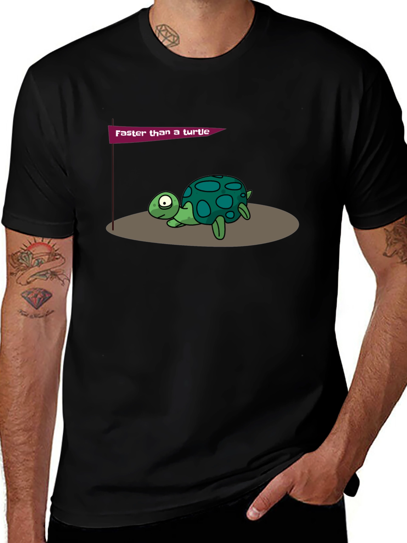 Funny Turtle Graphic T-Shirt