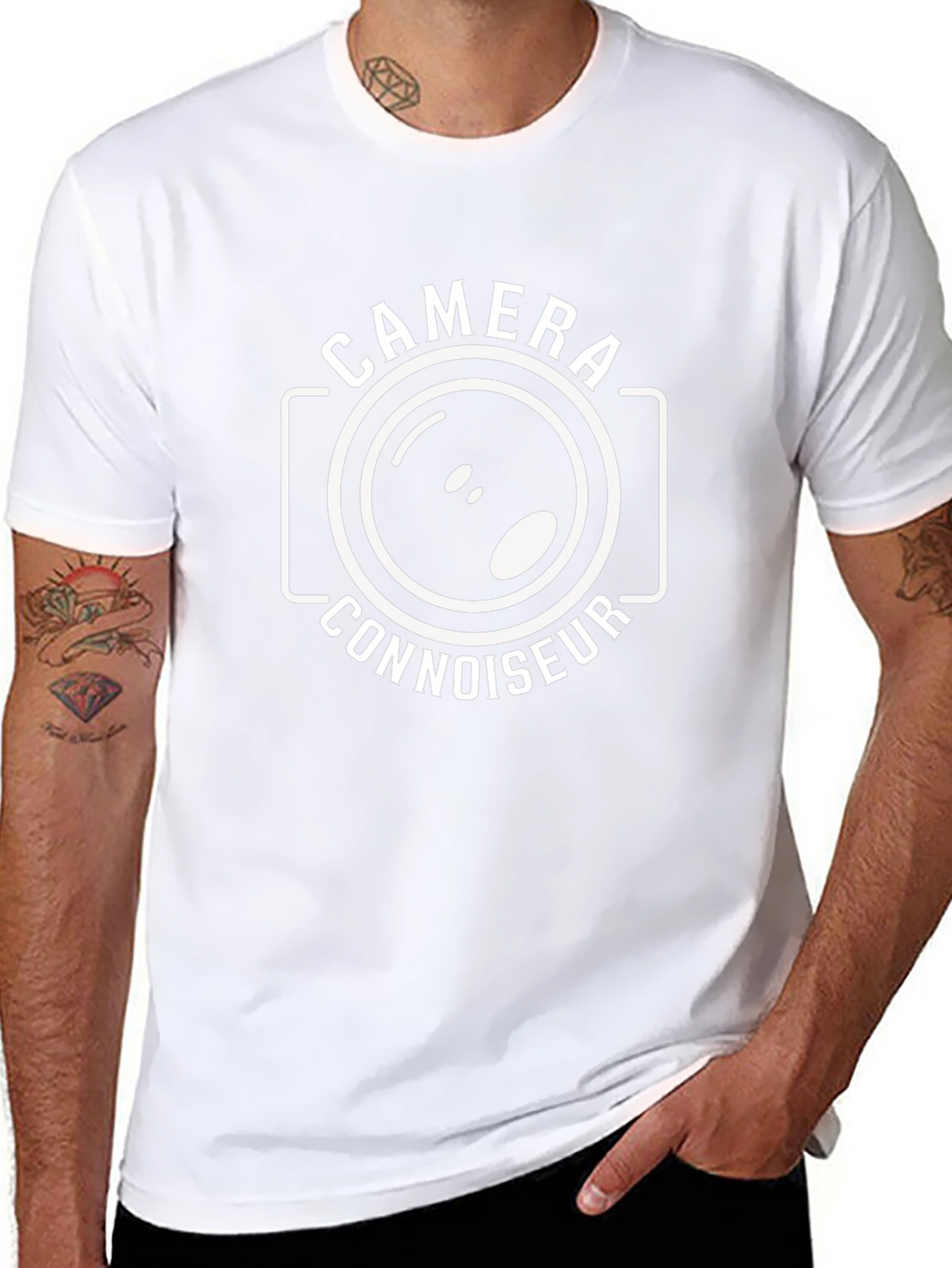 Camera Connoisseur Graphic T-Shirt - Black