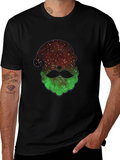 Festive Santa Head Graphic Tee