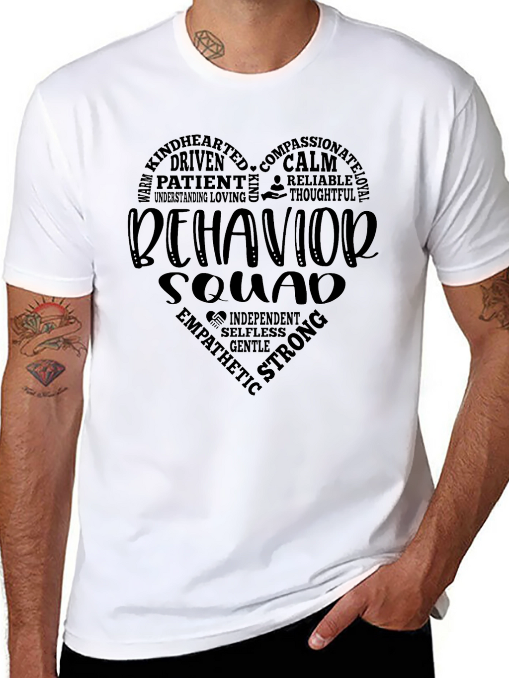 Behavior Squad Heart Graphic T-Shirt