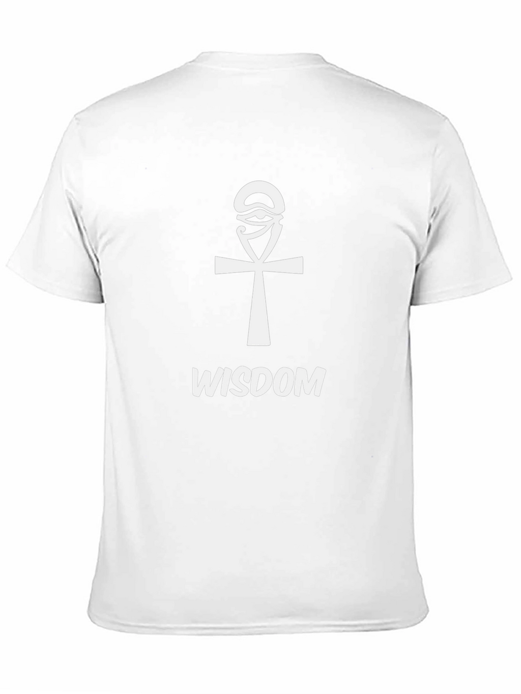 Egyptian Ankh Cross Wisdom Graphic Tee - Black