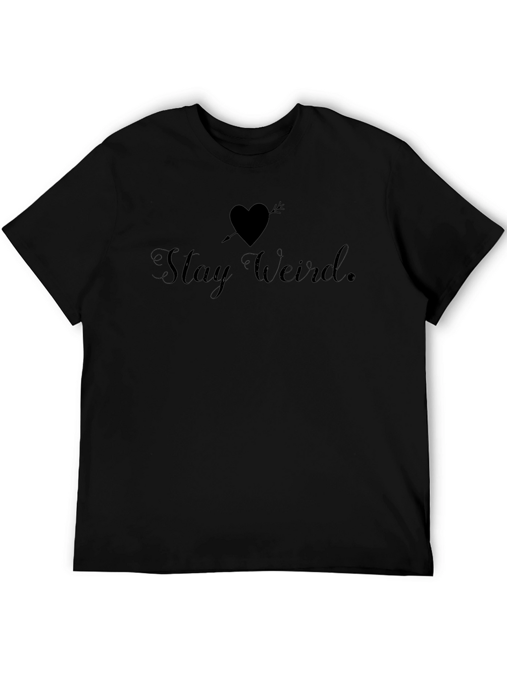 Stay Weird T-Shirt - Quirky Heart Arrow Graphic Tee
