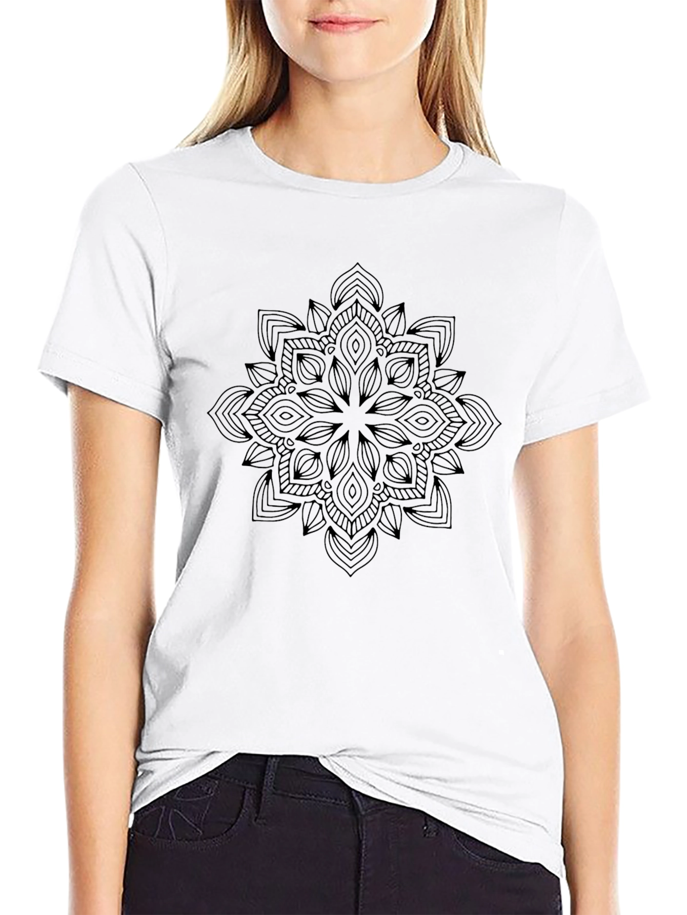 Mandala Black T-Shirt - Stylish Graphic Tee