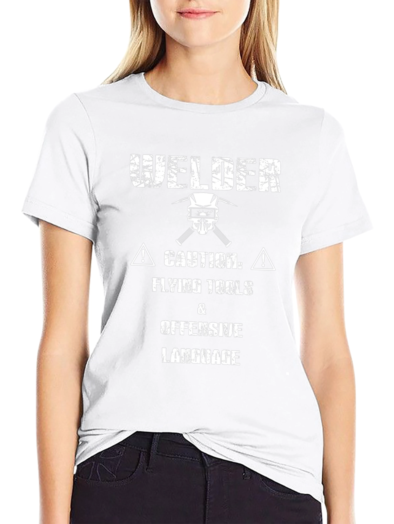 Welder Caution Graphic T-Shirt - Funny Work Tee