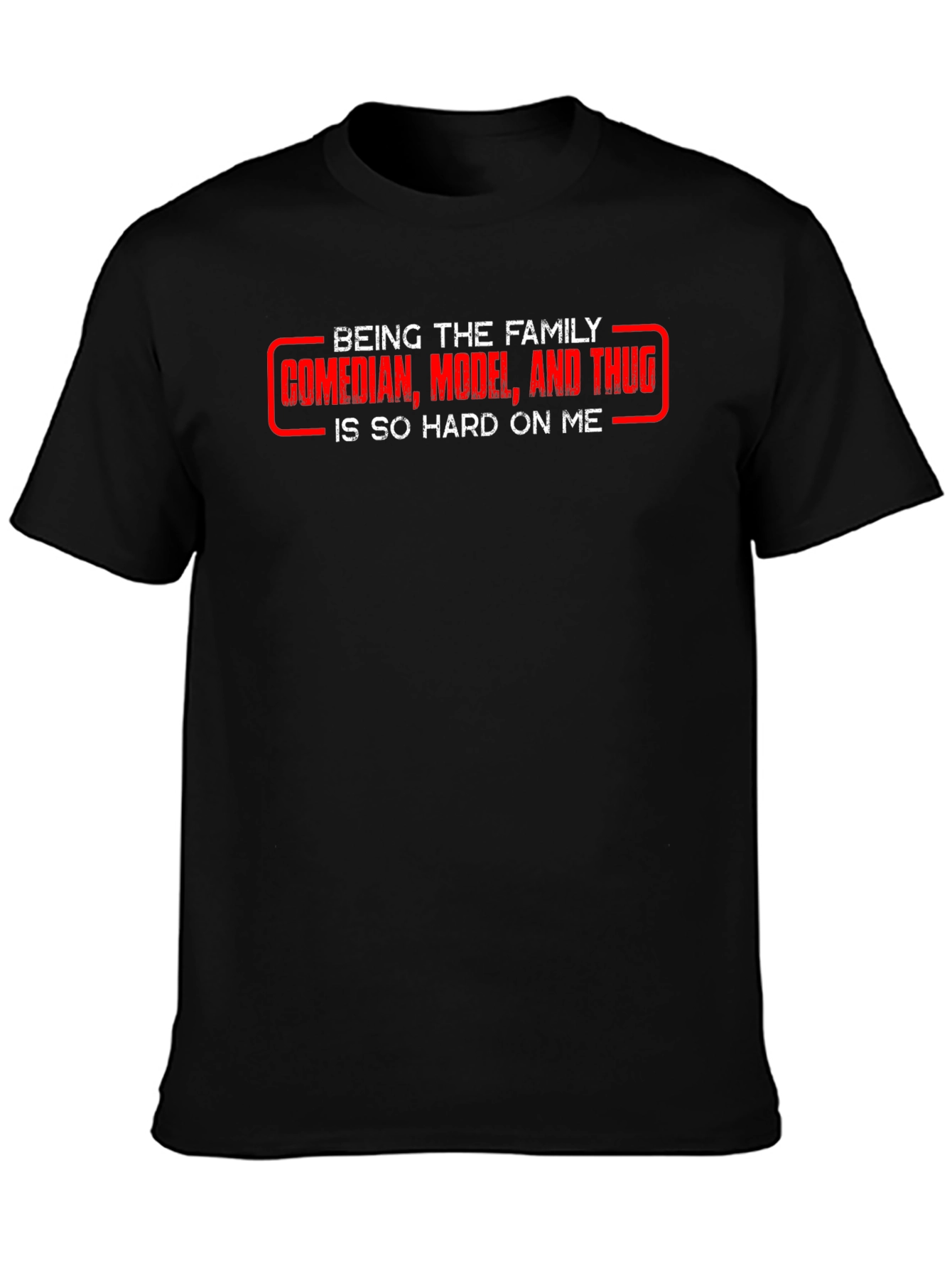 Family Comedian Graphic T-Shirt - Black