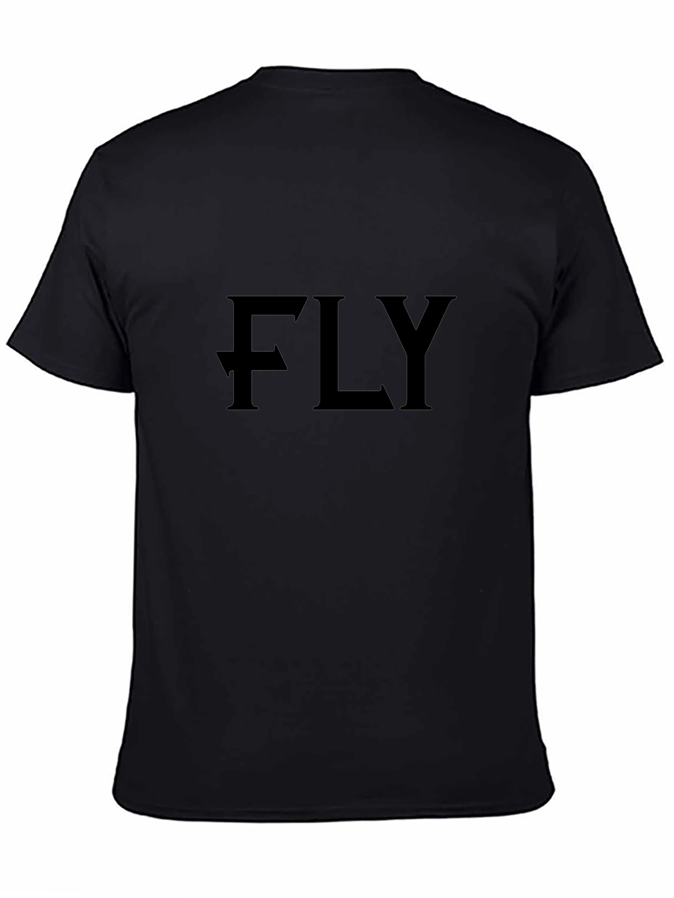 FLY Graphic Print Black T-Shirt
