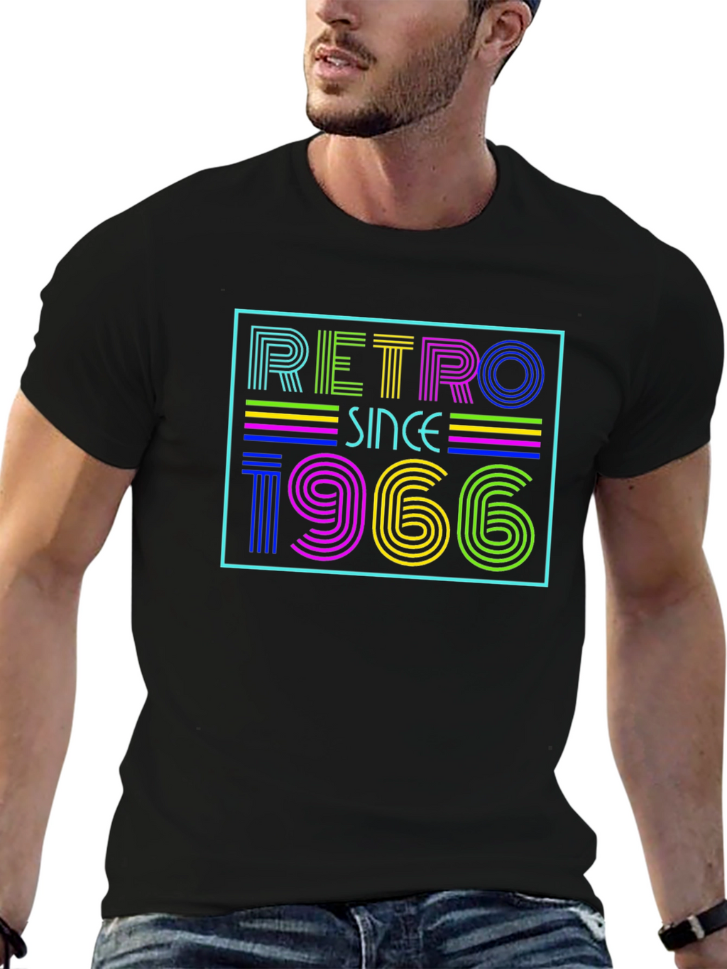 Retro Since 1966 Black T-Shirt