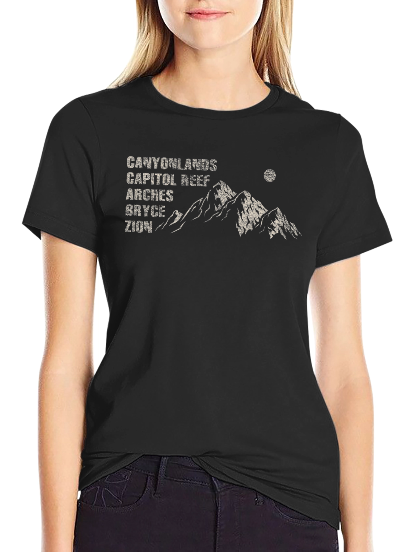 Utah National Parks Graphic Tee - Canyonlands Arches Zion