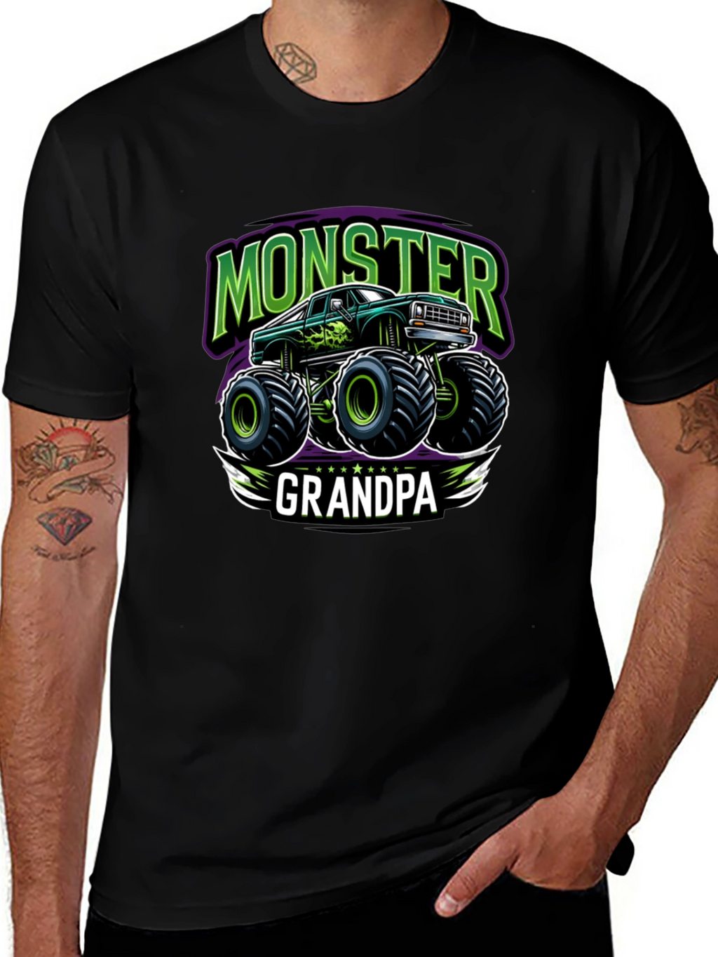 Monster Truck Grandpa T-Shirt