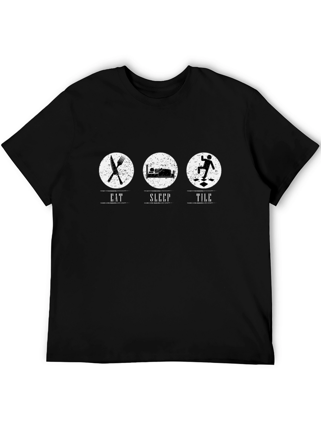 Eat Sleep Tile Funny T-Shirt