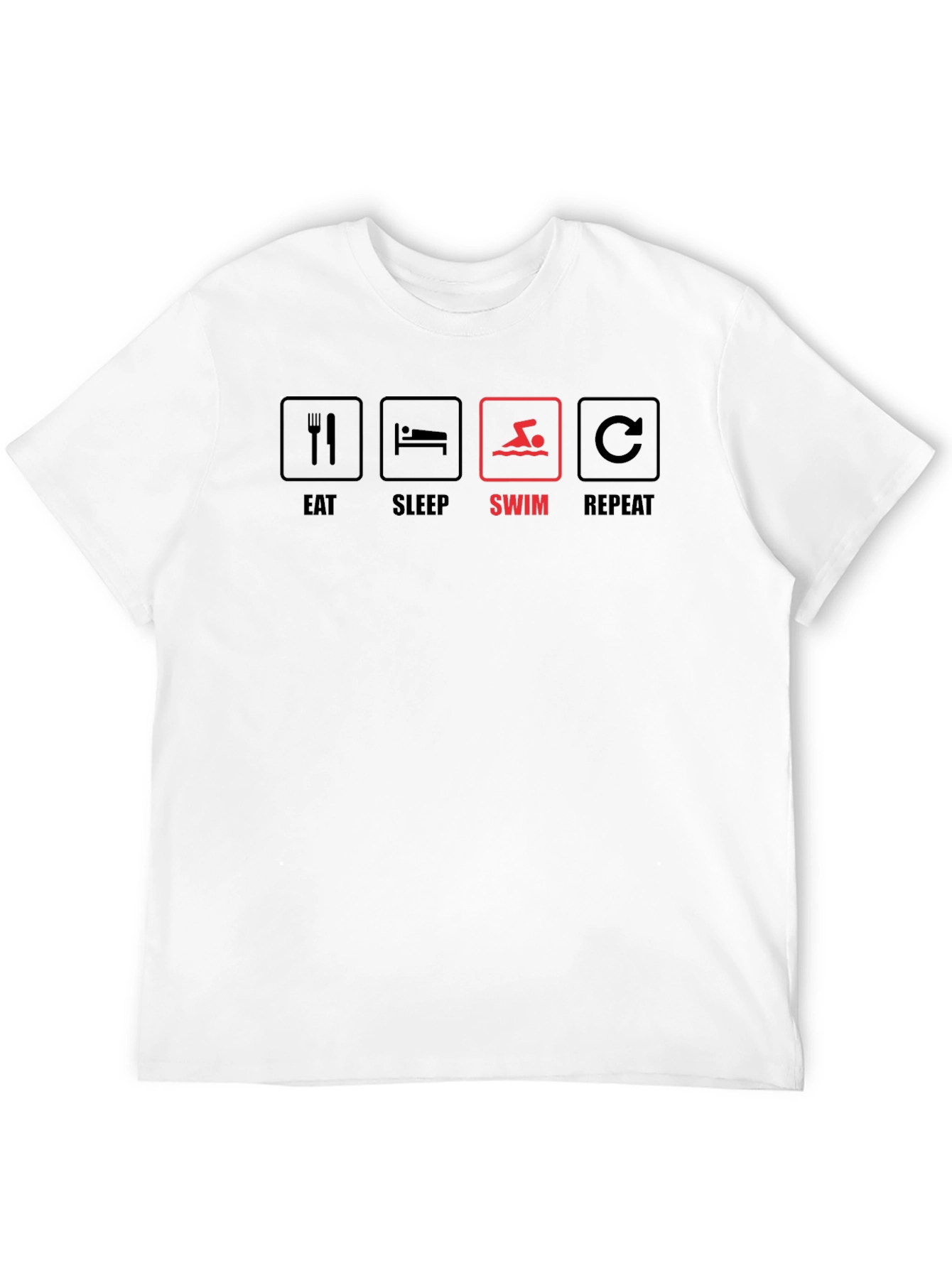 Eat Sleep Swim Repeat Graphic T-Shirt