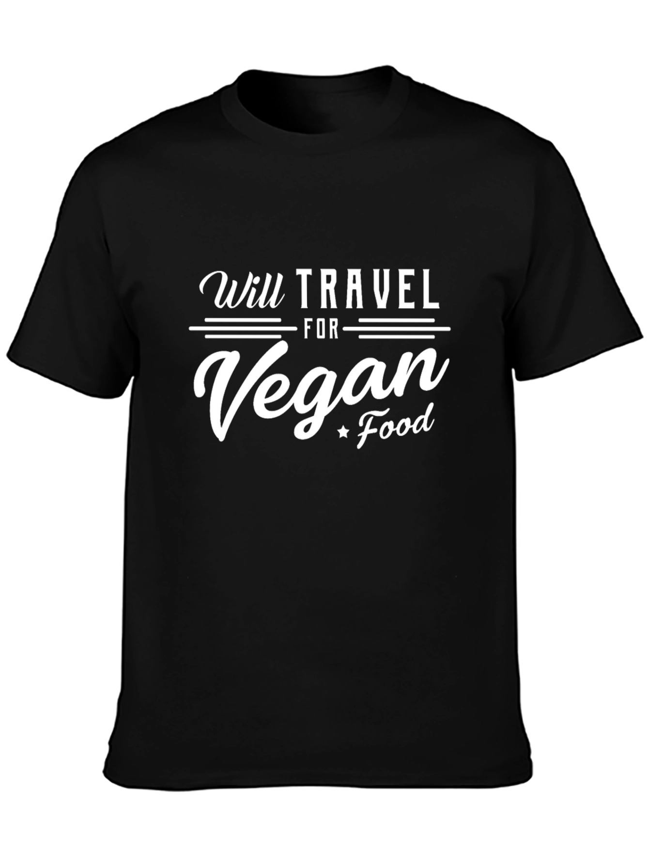 Vegan Food T-Shirt - Will Travel for Vegan Food