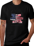 Santa Ana Mind T-Shirt - Patriotic USA Flag Design
