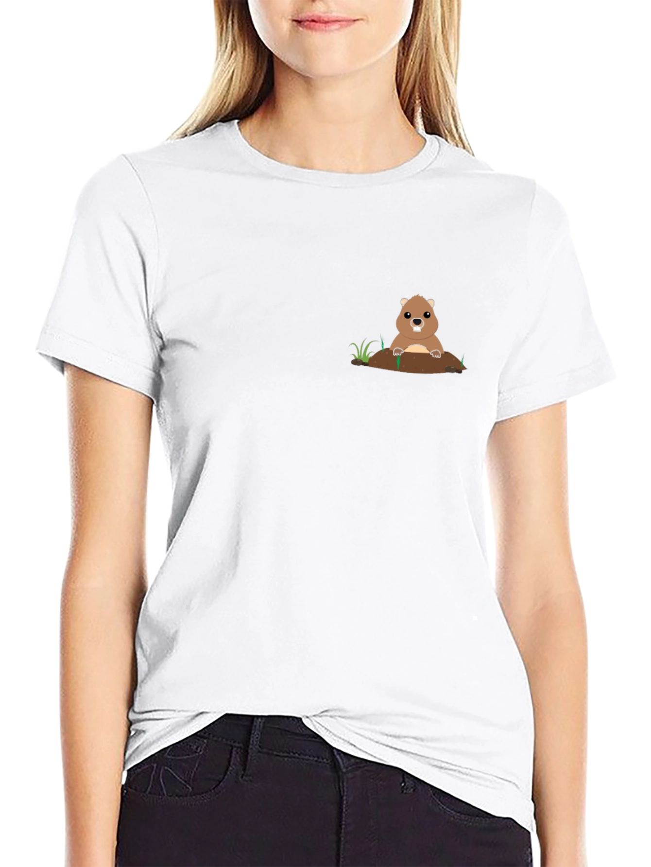 Groundhog Graphic Tee - Black Casual Comfort