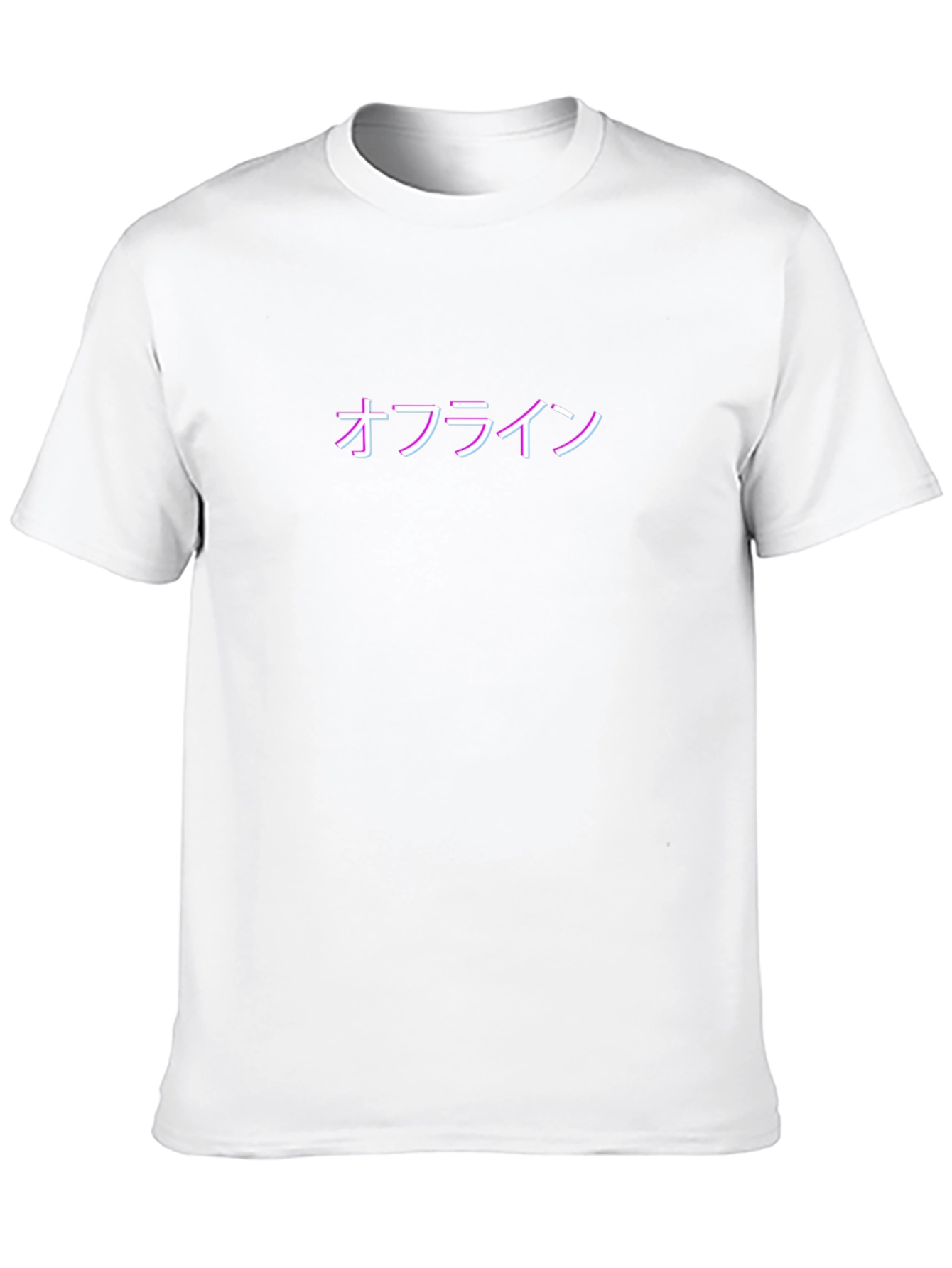 Offline Japanese Text Black T-Shirt