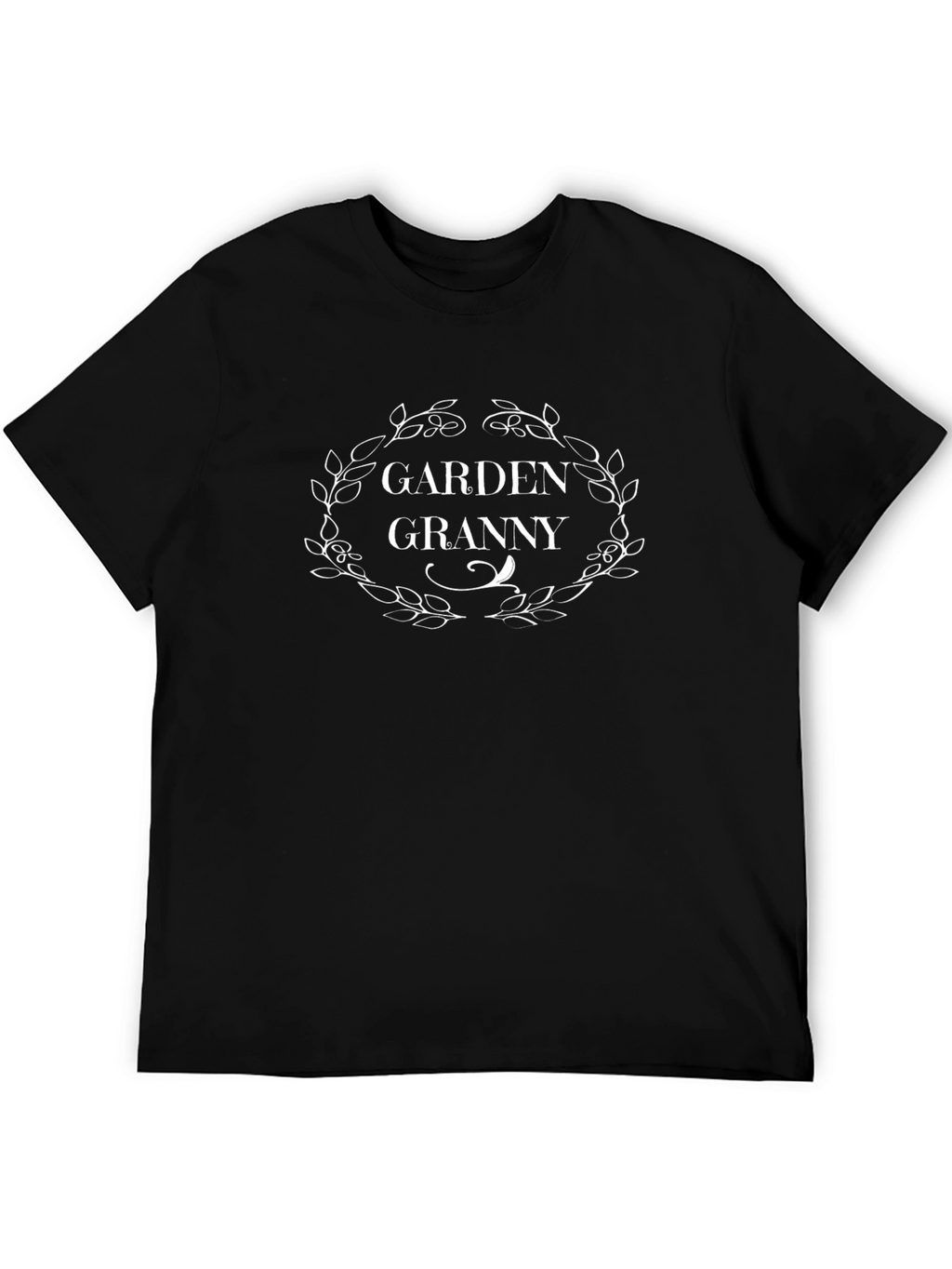 Garden Granny T-Shirt - Floral Wreath Design
