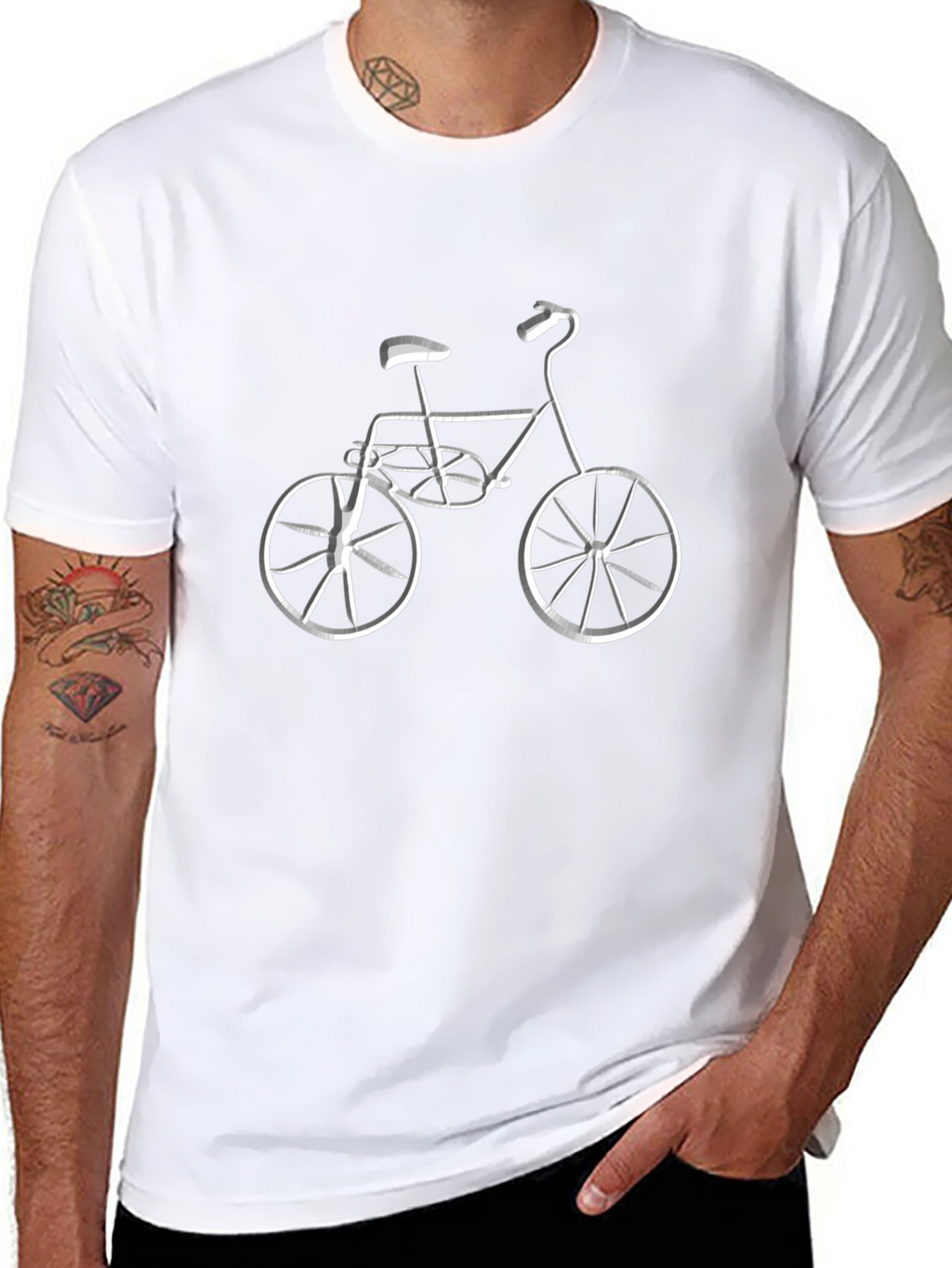 Bike Graphic Tee - Stylish Mens T-Shirt