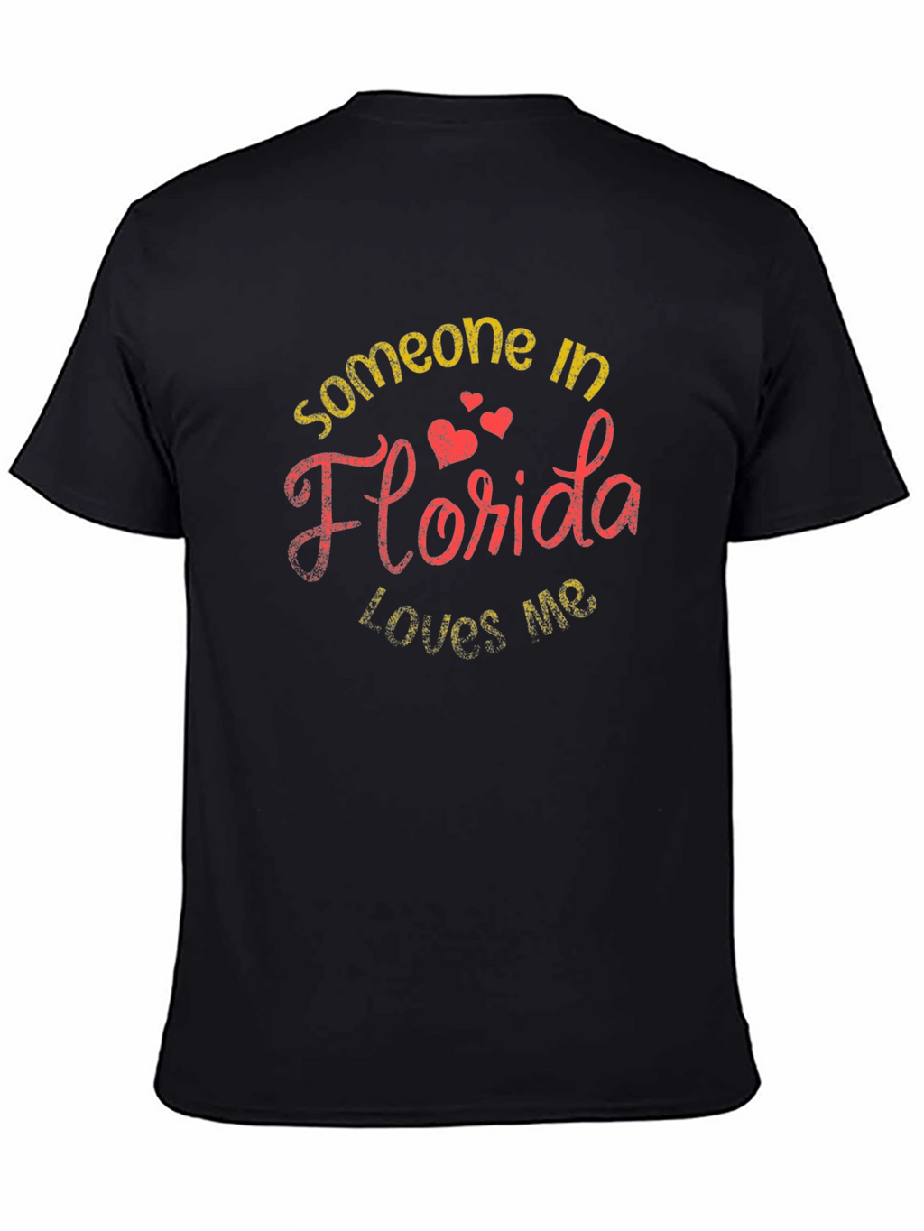 Someone in Florida Loves Me Black T-Shirt