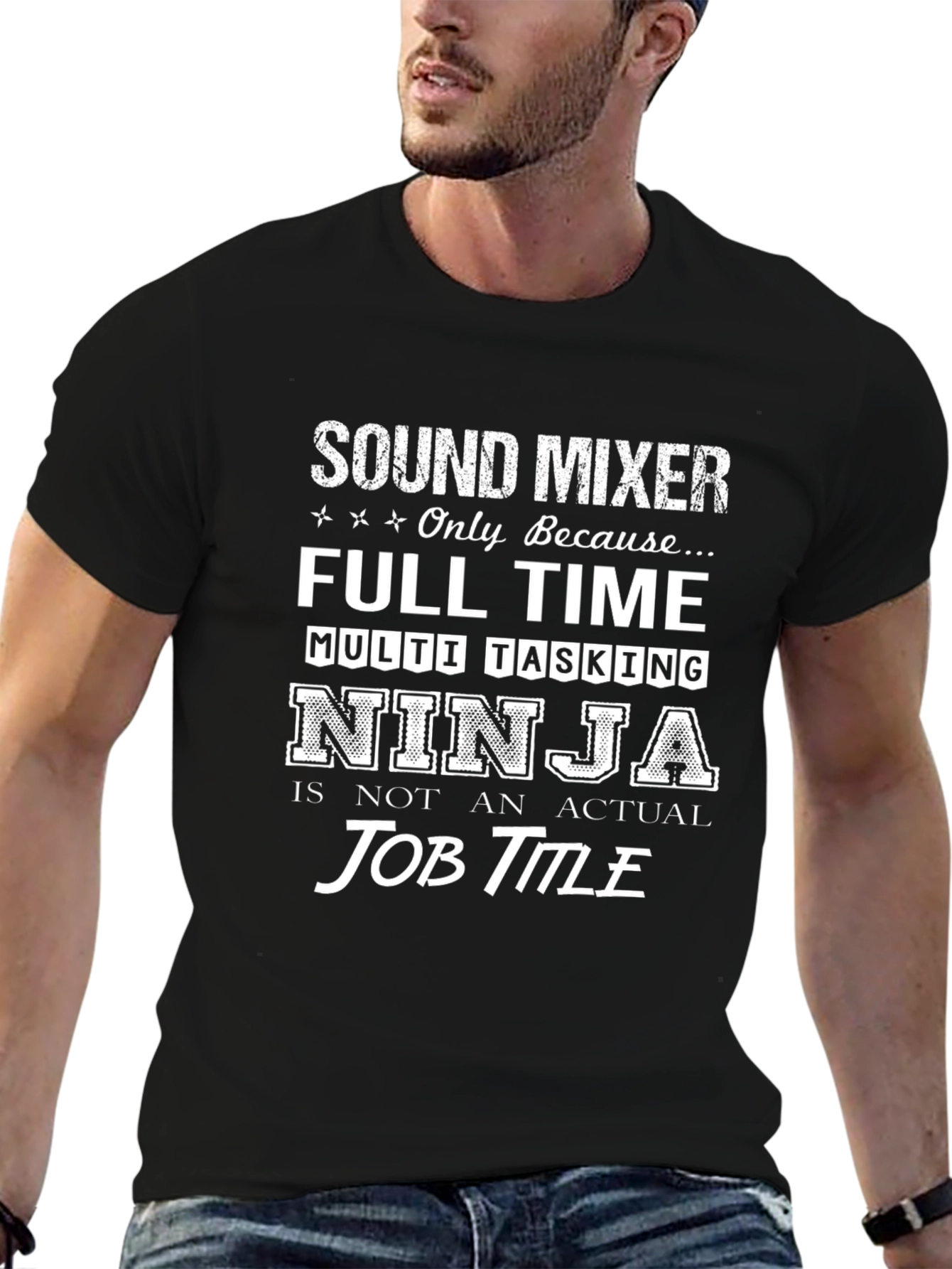 Sound Mixer Ninja Graphic Tee