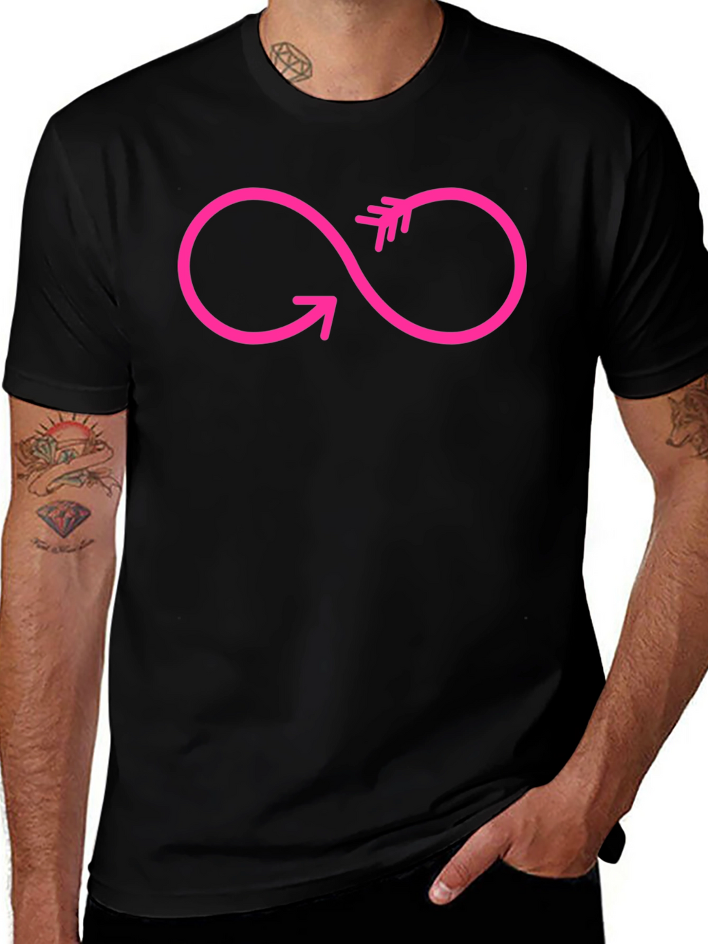 Infinity Arrow Graphic T-Shirt - Modern Style
