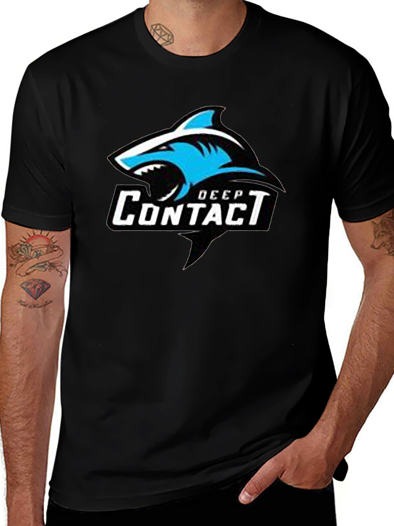 Deep Contact Shark Graphic T-Shirt