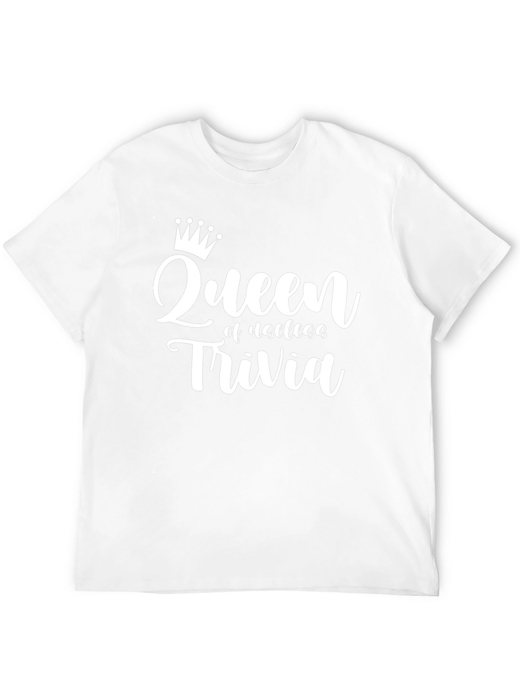 Queen of Useless Trivia T-Shirt - Black